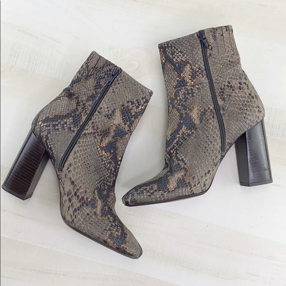 FREE PEOPLE Nolita Snake Embossed Leather Boot - Picture 2 of 13